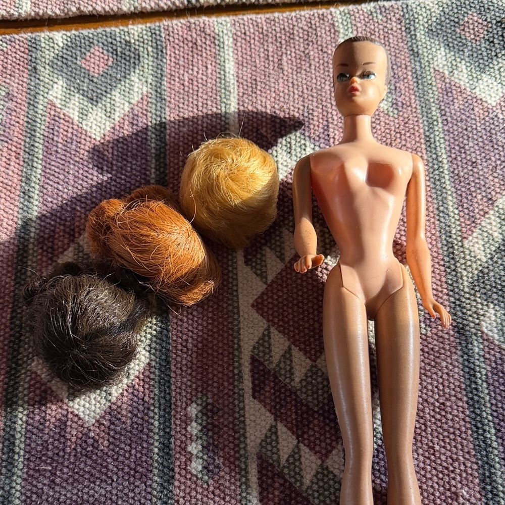 Vintage Barbie Doll with Interchangeable Hair